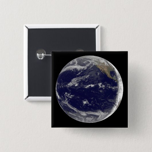 Satellitenbild der Erde 2 Button (Vorne & Hinten)