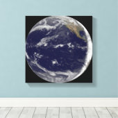 Satellitenbild der Erde 2 Leinwanddruck (Insitu (Holzboden))