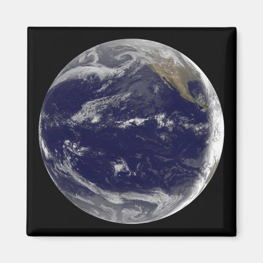 Satellitenbild der Erde 2 Magnet (Vorne)