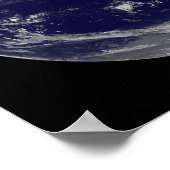 Satellitenbild der Erde 2 Poster (Ecke)