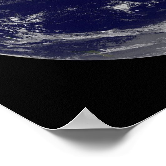 Satellitenbild der Erde 2 Poster (Ecke)