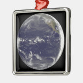 Satellitenbild der Erde Ornament Aus Metall (Links)