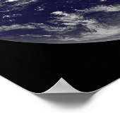Satellitenbild der Erde Poster (Ecke)