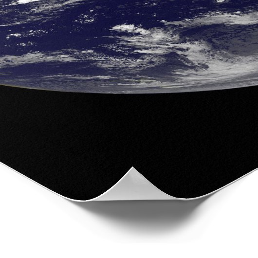 Satellitenbild der Erde Poster (Ecke)