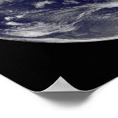 Satellitenbild der Erde Poster (Ecke)
