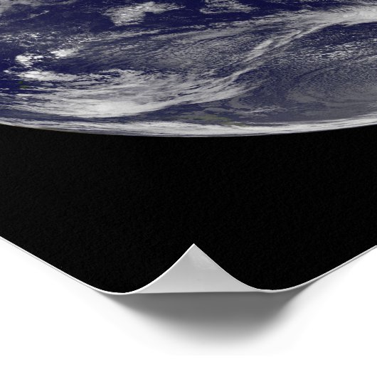 Satellitenbild der Erde Poster (Ecke)