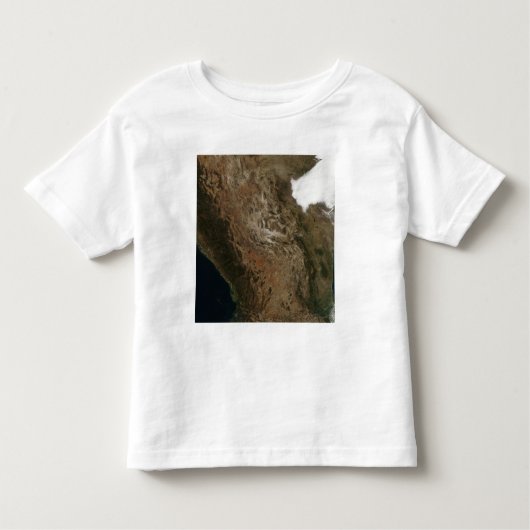 Satellitenbild der Landschaft von Zentralmexiko Kleinkind T-shirt (Vorderseite)
