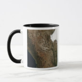 Satellitenbild der Landschaft von Zentralmexiko Tasse (Links)