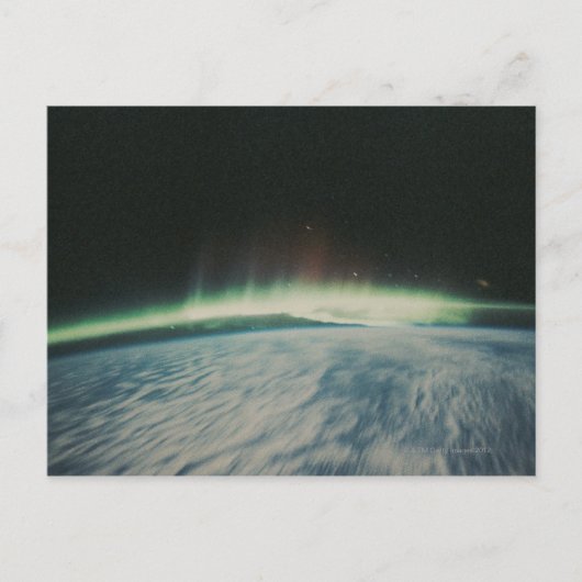 Satellitenbild der Nordlichter Postkarte (Vorderseite)