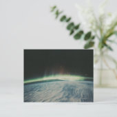 Satellitenbild der Nordlichter Postkarte (Stehend Vorderseite)