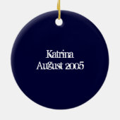 Satellitenbild des Hurrikans Katrina, August 2005 Keramikornament (Hinten)