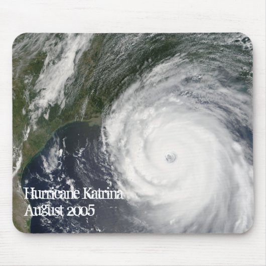 Satellitenbild des Hurrikans Katrina, August 2005 Mousepad (Vorne)