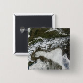 Satellitenbild Die Alpen Button (Vorne & Hinten)