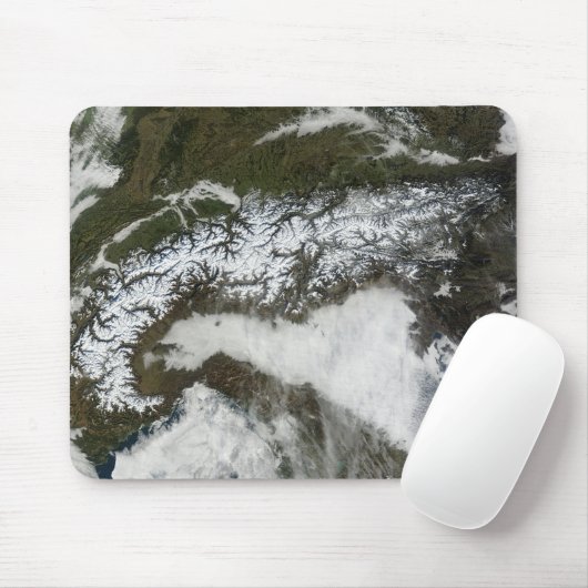 Satellitenbild Die Alpen Mousepad (Mit Mouse)