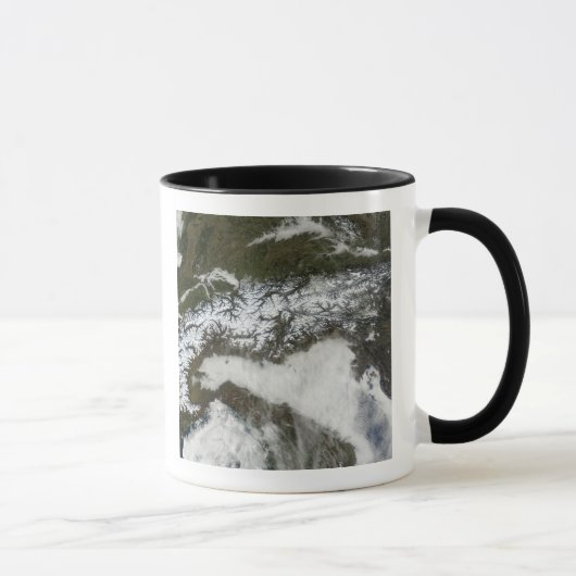 Satellitenbild Die Alpen Tasse (Rechts)