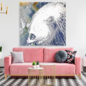 Satellitenbild eines Taifuns Leinwanddruck (Insitu (Wohnzimmer))