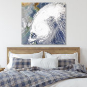 Satellitenbild eines Taifuns Leinwanddruck (Insitu (Schlafzimmer))