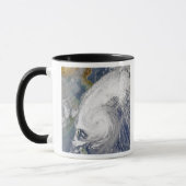 Satellitenbild eines Taifuns Tasse (Links)