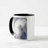 Satellitenbild eines Taifuns Tasse (Vorderseite Links)