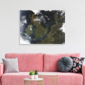 Satellitenbild Nordeuropas Leinwanddruck (Insitu (Wohnzimmer))