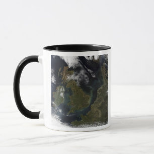 Satellitenbild Nordeuropas Tasse