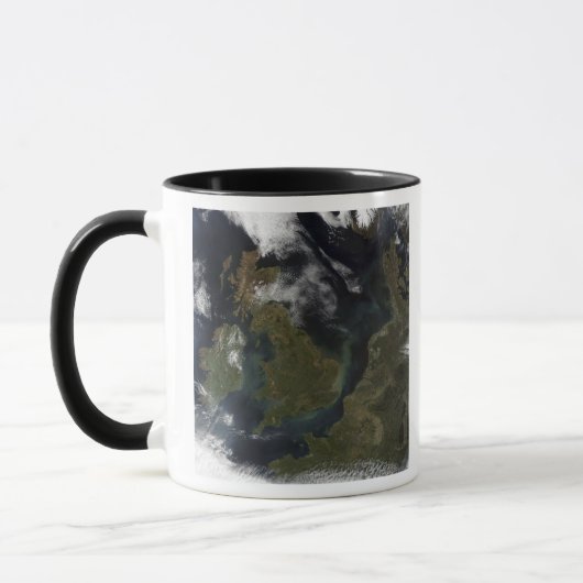 Satellitenbild Nordeuropas Tasse (Links)