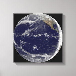 Satellitenbild von Erde 2 Leinwanddruck