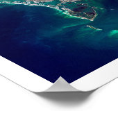 Satellitenbild von Tampa Bay Poster (Ecke)