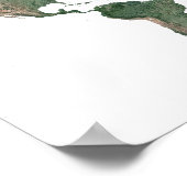 Satellitenbild-Weltkarte-Poster Poster (Ecke)