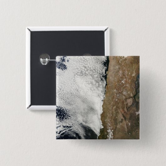 Satellitenblick auf die Anden Button (Vorne & Hinten)