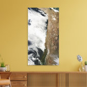Satellitenblick auf die Anden Leinwanddruck (Insitu (Wohnzimmer))