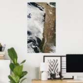 Satellitenblick auf die Anden Poster (Heimbüro)