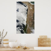 Satellitenblick auf die Anden Poster (Küche)
