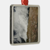 Satellitenblick auf die Anden Silbernes Ornament (Rechts)