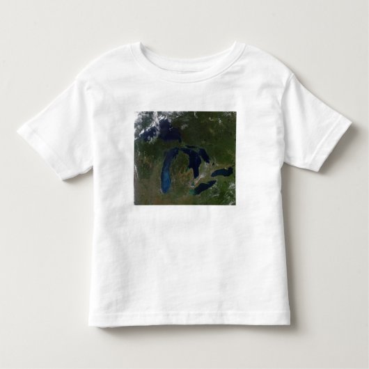 Satellitenblick auf die Großen Seen Kleinkind T-shirt (Vorderseite)