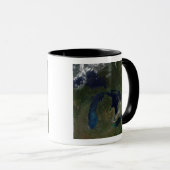 Satellitenblick auf die Großen Seen Tasse (VorderseiteRechts)