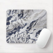 Satellitenblick auf einen Gletscher aus dem Himala Mousepad (Mit Mouse)
