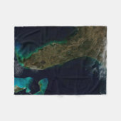 Satellitenblick auf Florida. Fleecedecke (Vorderseite (Horizontal))