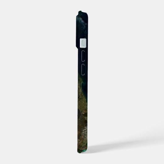 Satellitenblick auf Florida. iPhone 15 Hülle (Linke Seite)