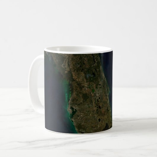 Satellitenblick auf Florida. Kaffeetasse (Vorderseite Links)