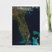 Satellitenblick auf Florida. Karte (Vorderseite)