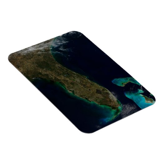 Satellitenblick auf Florida. Magnet (Rechte Seite)