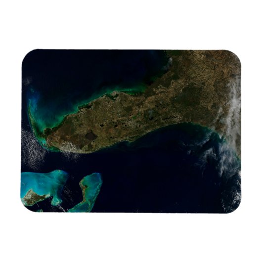 Satellitenblick auf Florida. Magnet (Horizontal)