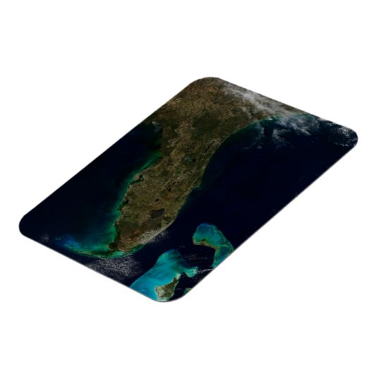 Satellitenblick auf Florida. Magnet (Linke Seite)
