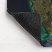 Satellitenblick auf Florida. Mousepad (Ecke)
