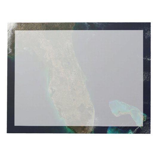 Satellitenblick auf Florida. Notizblock (Vorderseite)
