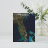 Satellitenblick auf Florida. Postkarte (Stehend Vorderseite)