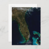 Satellitenblick auf Florida. Postkarte (Vorne/Hinten)