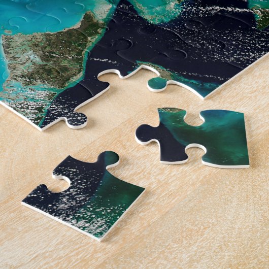 Satellitenblick auf Florida. Puzzle (Seite)