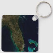 Satellitenblick auf Florida. Schlüsselanhänger (Rückseite)